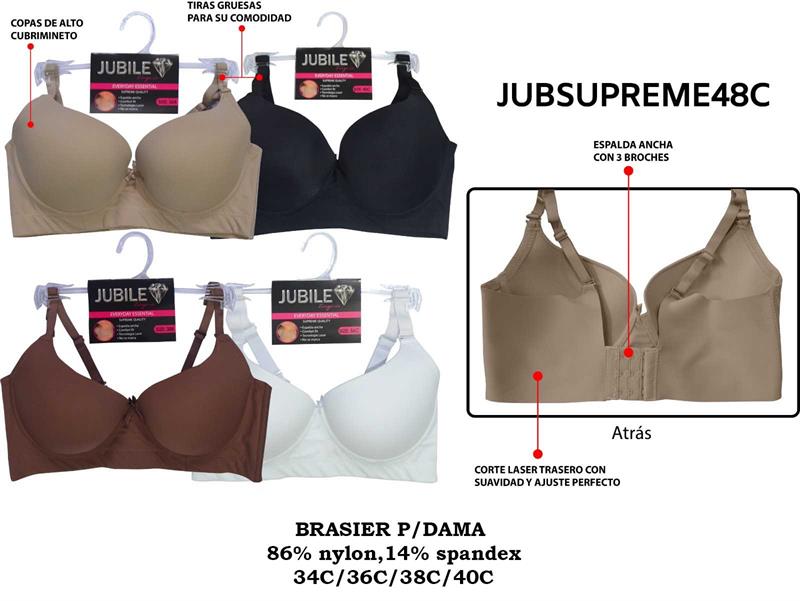 BRASIER JUBILE C/C LASER ANCHO CONFORT