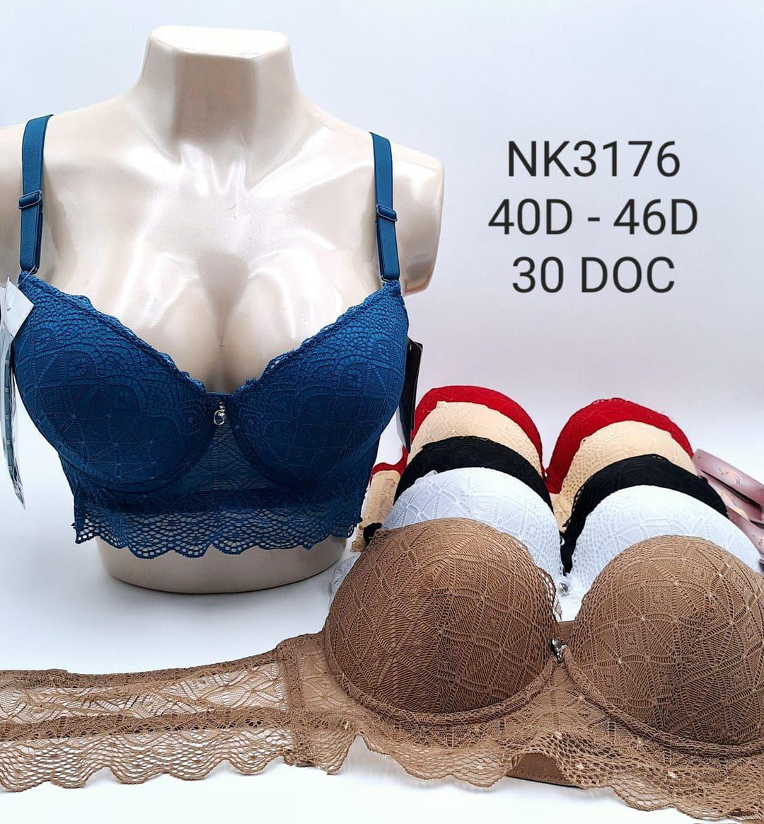 BRASIER DOLCE BELLA DE ENCAJE 6 GANCHOS