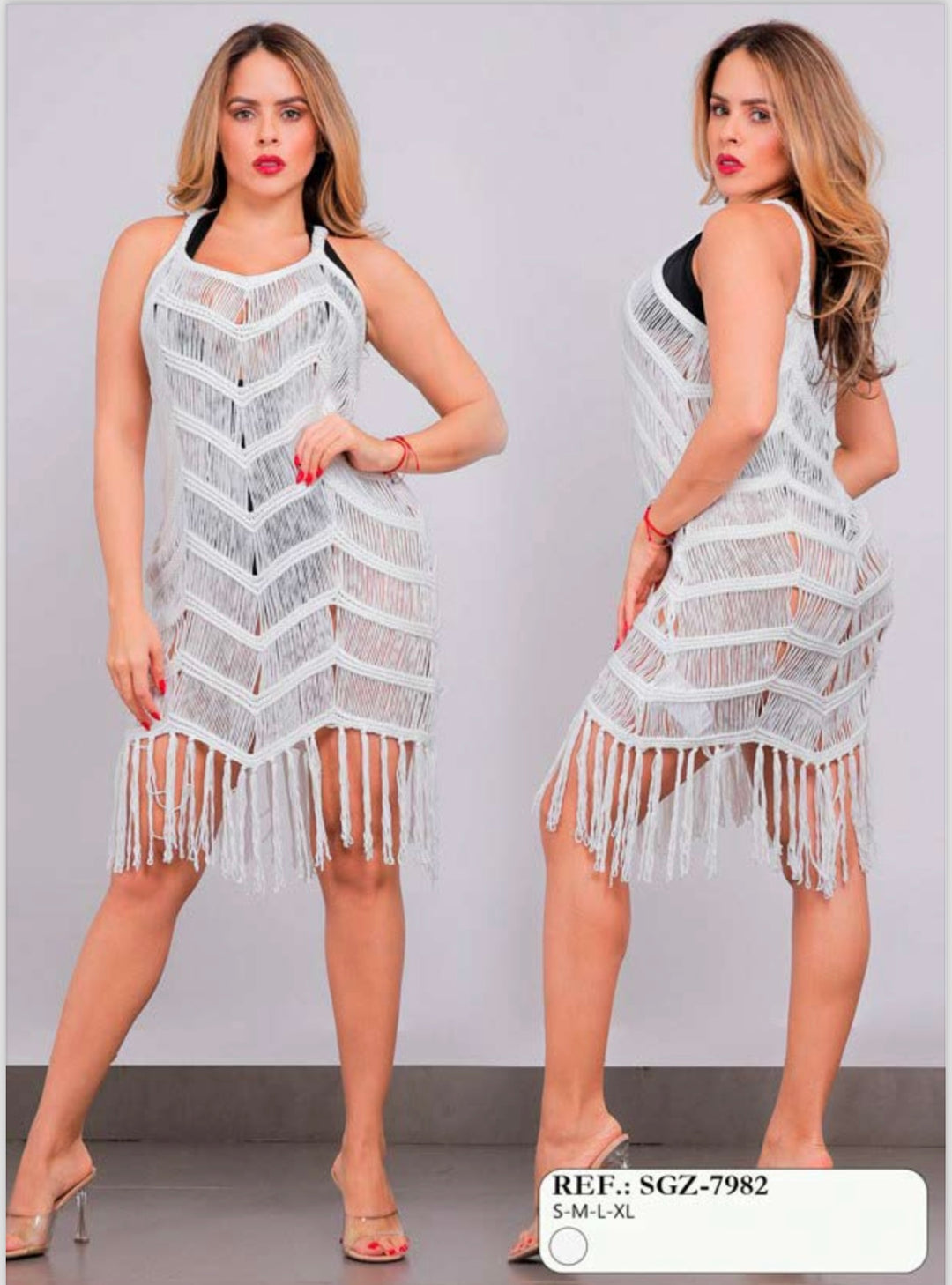 Pareo estilo vestido corto con volados