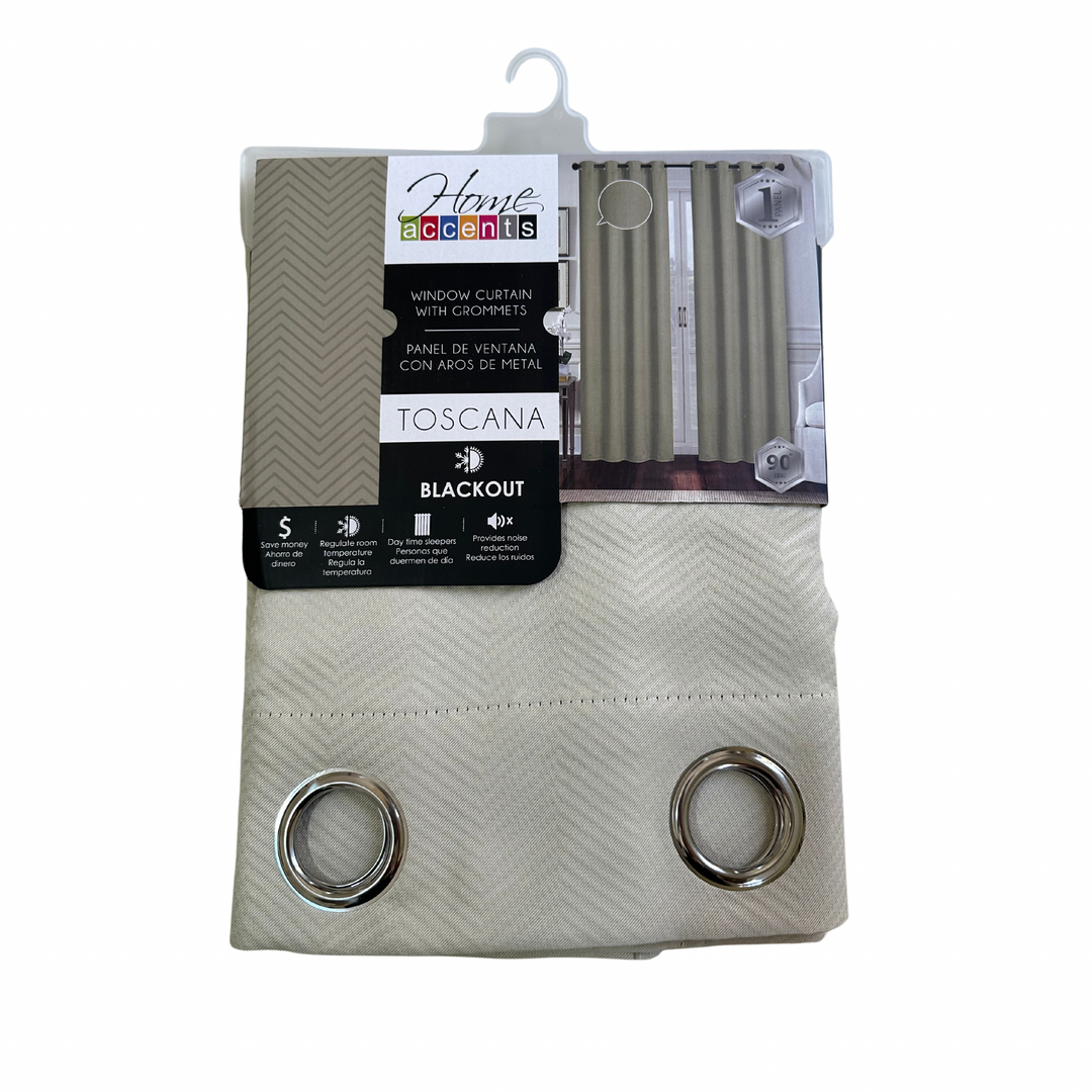CORTINA TOSCANA BLACKOUT BEIGE HOME ACCENTS