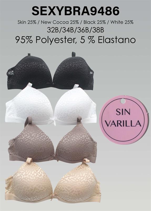 BRASIER SEXY LINGERIE SIN VARILLA