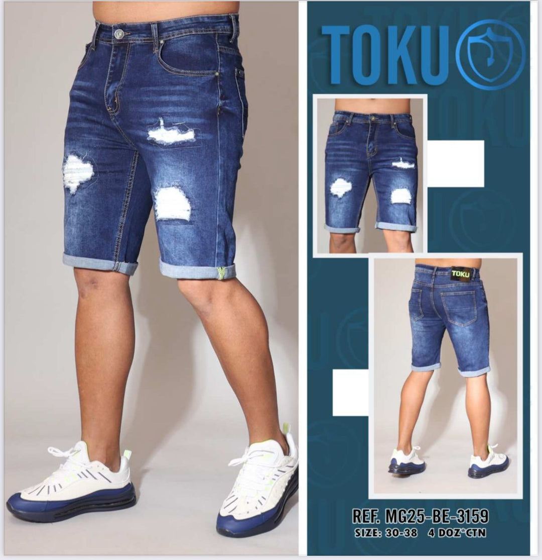 BERMUDA JEANS P/HOMBRE