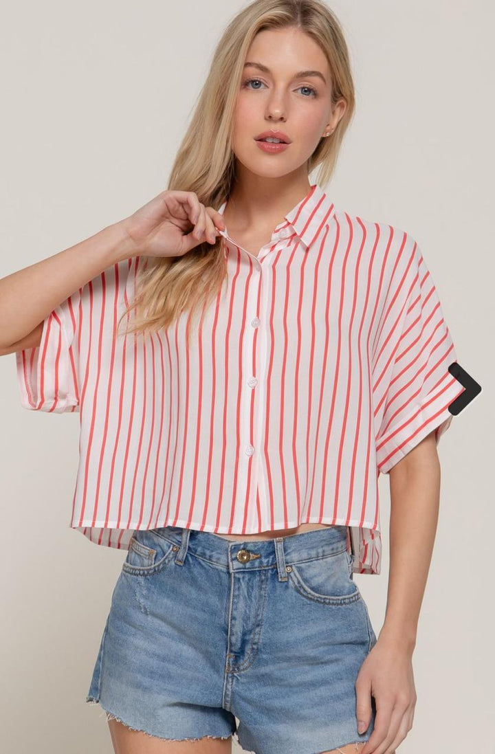 BLUSA A RAYAS PARA MUJER