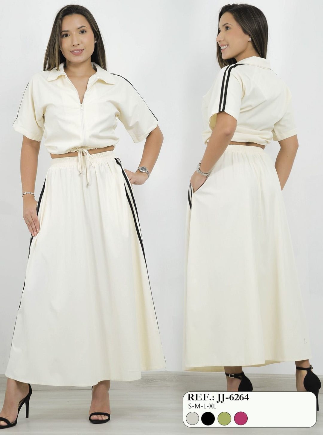 CONJUNTO SET FALDA MAXI BOMBSHELL P/MUJER