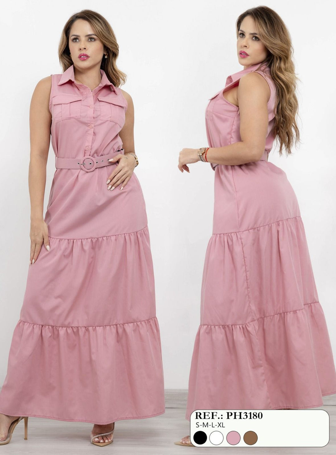 VESTIDO MAXI LOVE COUTURE P/MUJER