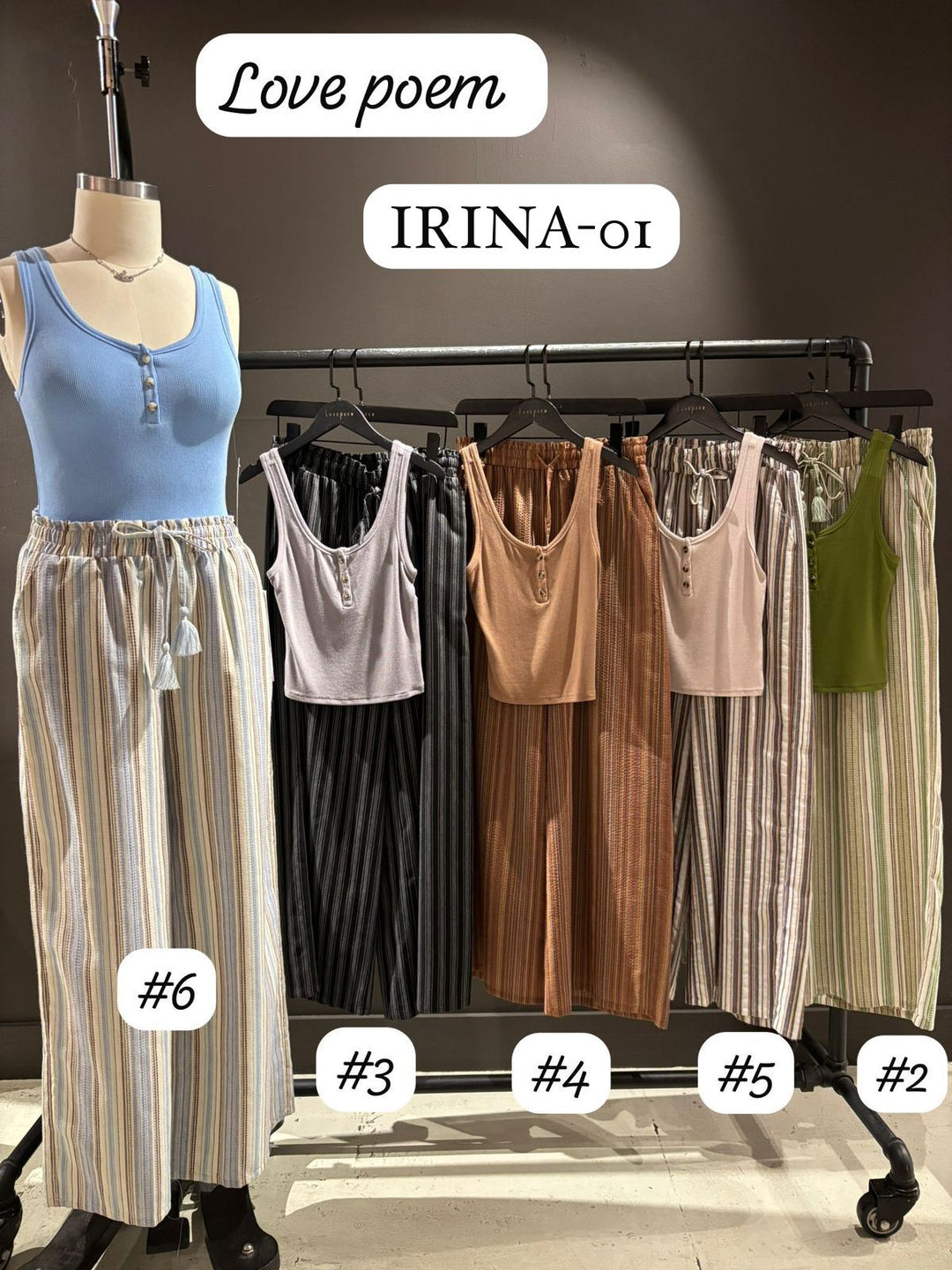 PANTALON LOVE POEM RAYADO P/MUJER