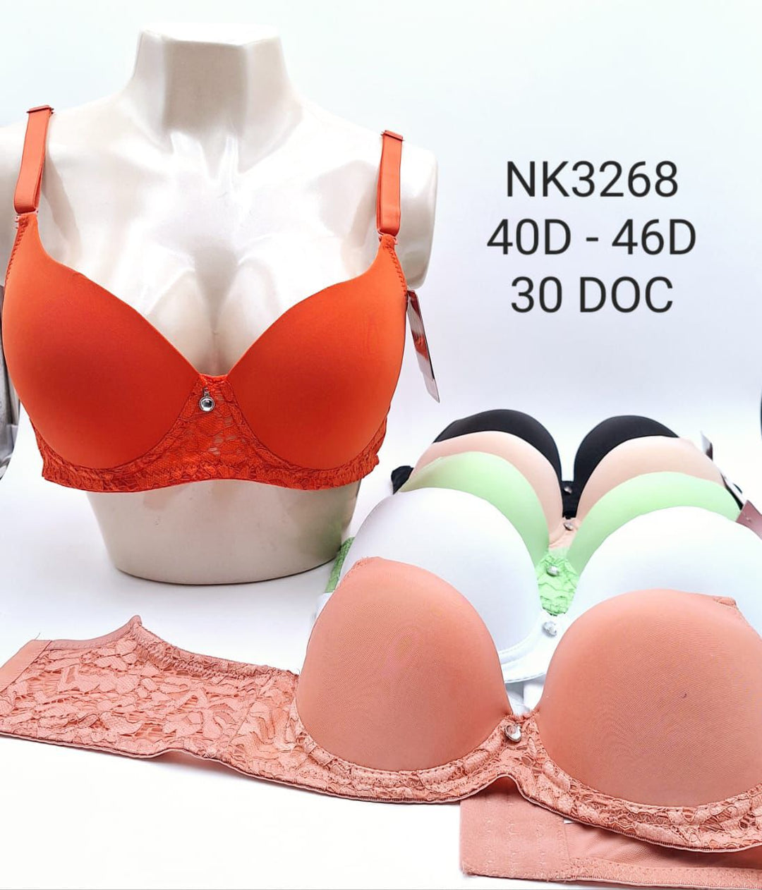 Brasier Dolce Bella/ D Encaje y 6 Ganchos