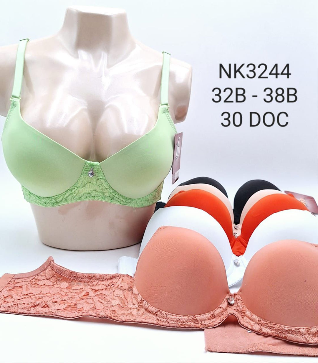 Brasier Dolce Bella/Dama C/Encaje y 5 Ganchos