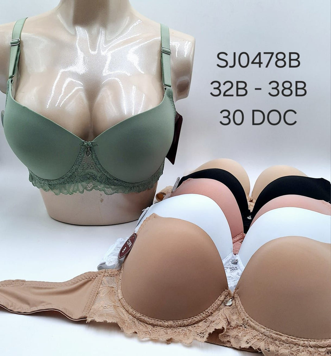 Brasier Dolce Bella P/Dama 3 Ganchos