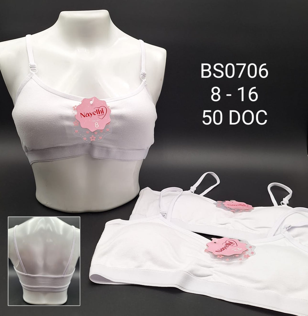 Top/Brasier Nayelhi Escolar Acolchado P/Niñas