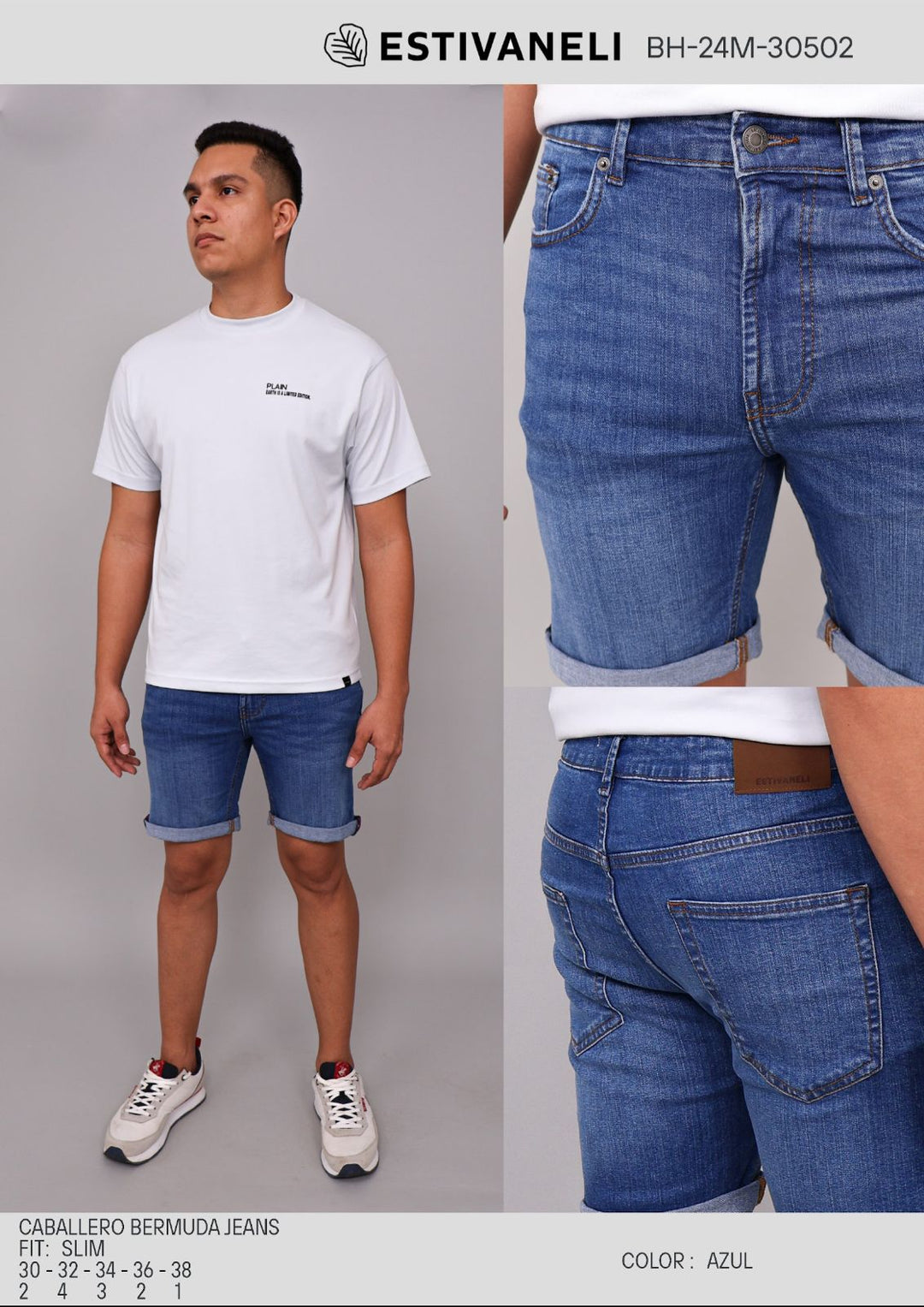 Bermuda Casual Estivaneli P/Hombre