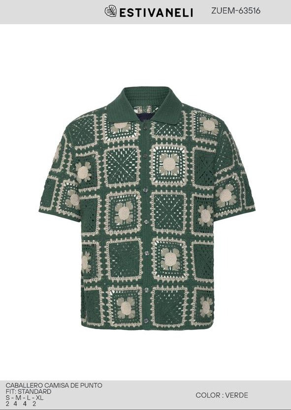 Camisa Tejida Estivaneli P/Hombre