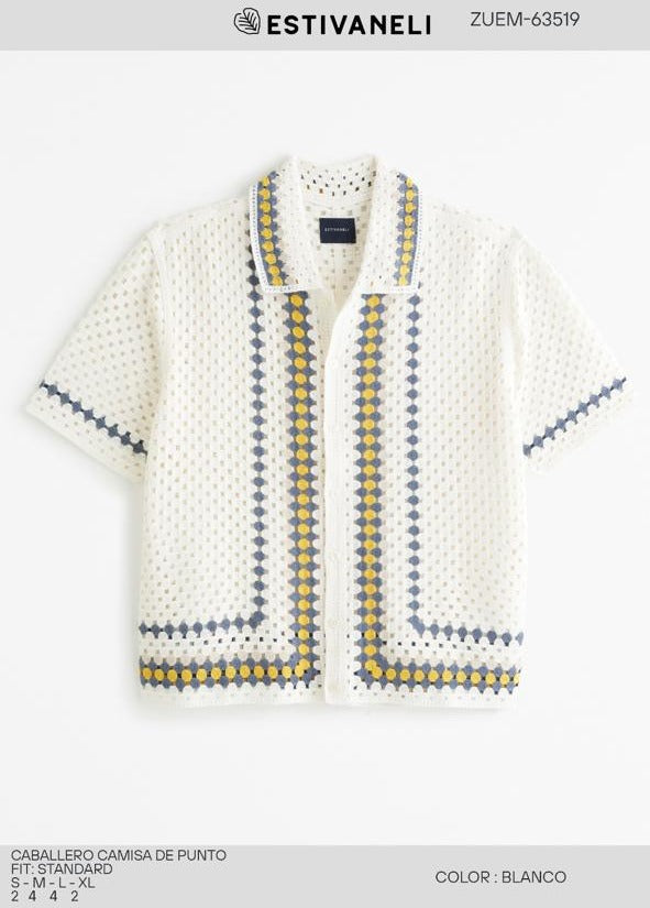 Camisa Tejida Estivaneli P/Hombre