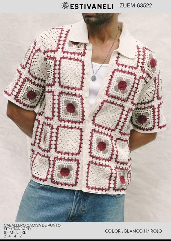 Camisa Tejida Estivaneli P/Hombre