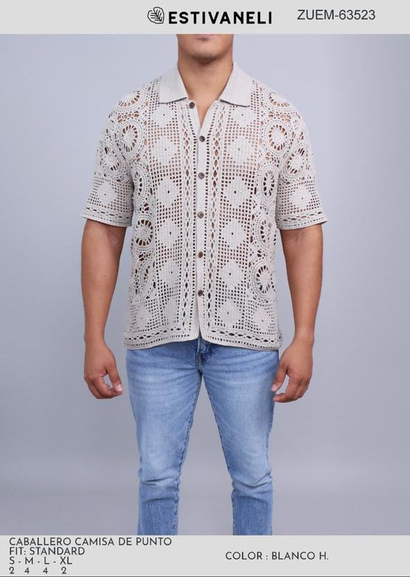 Camisa Tejida Estivaneli P/Hombre