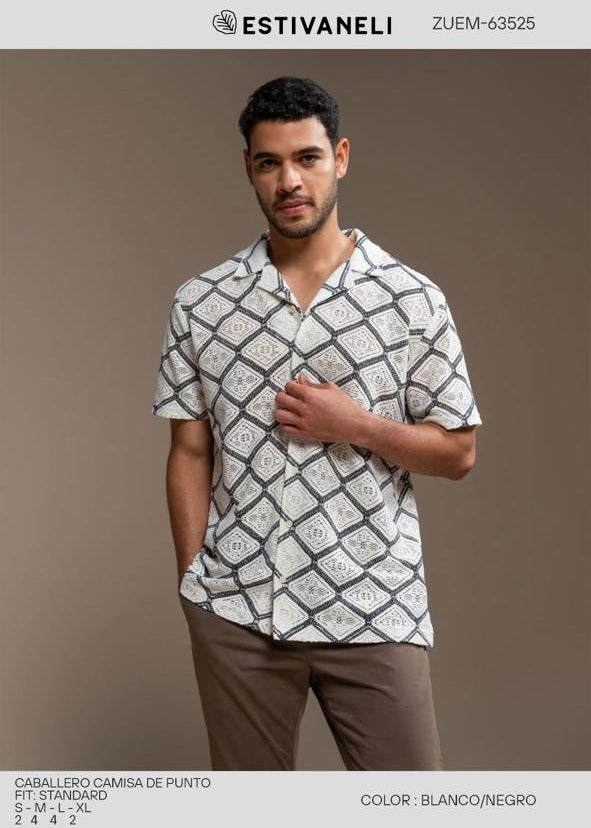 Camisa Tejida Estivaneli P/Hombre