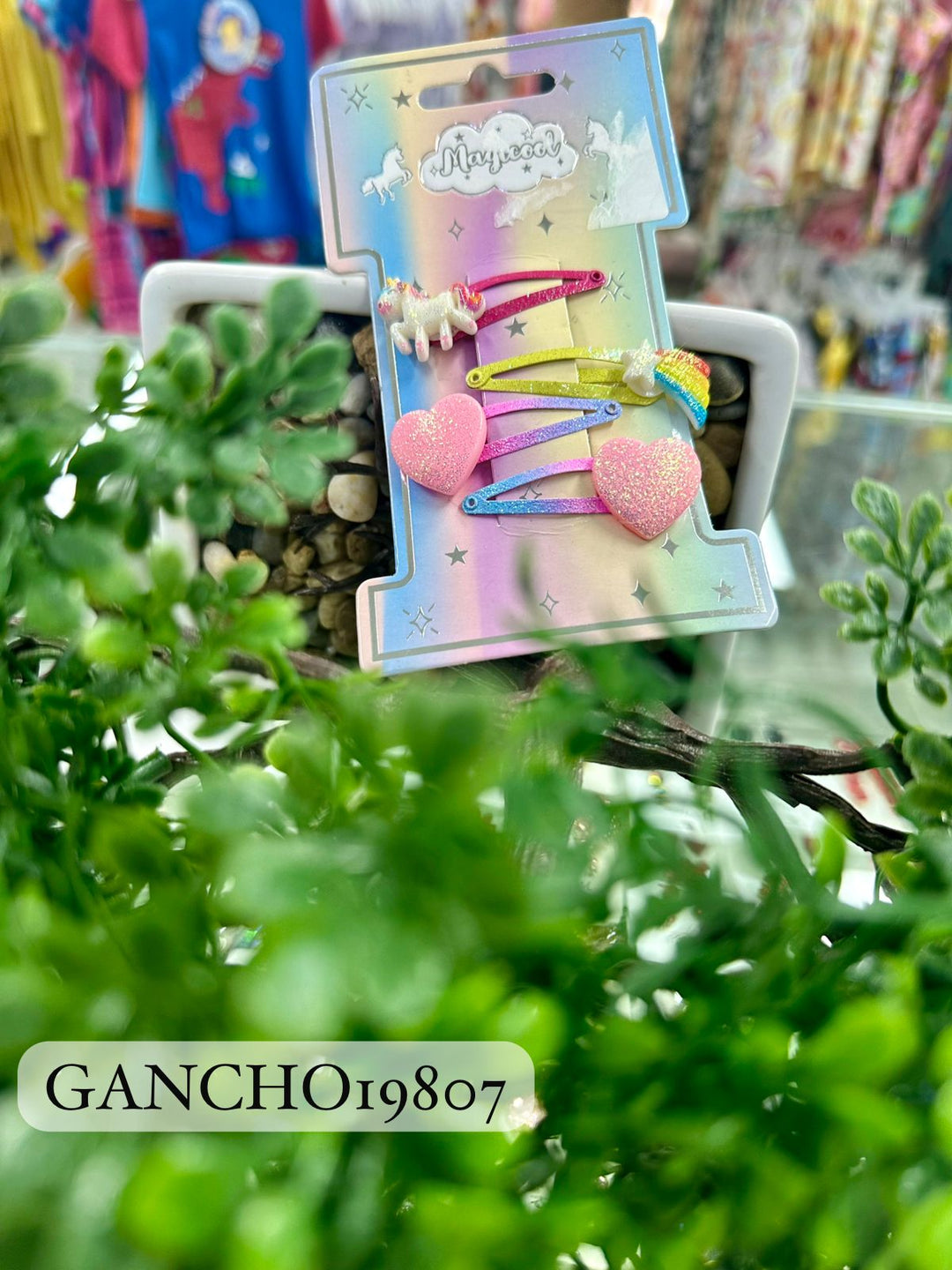 GANCHOS 4 UNICORN THEME TICTAC P/NIÑAS