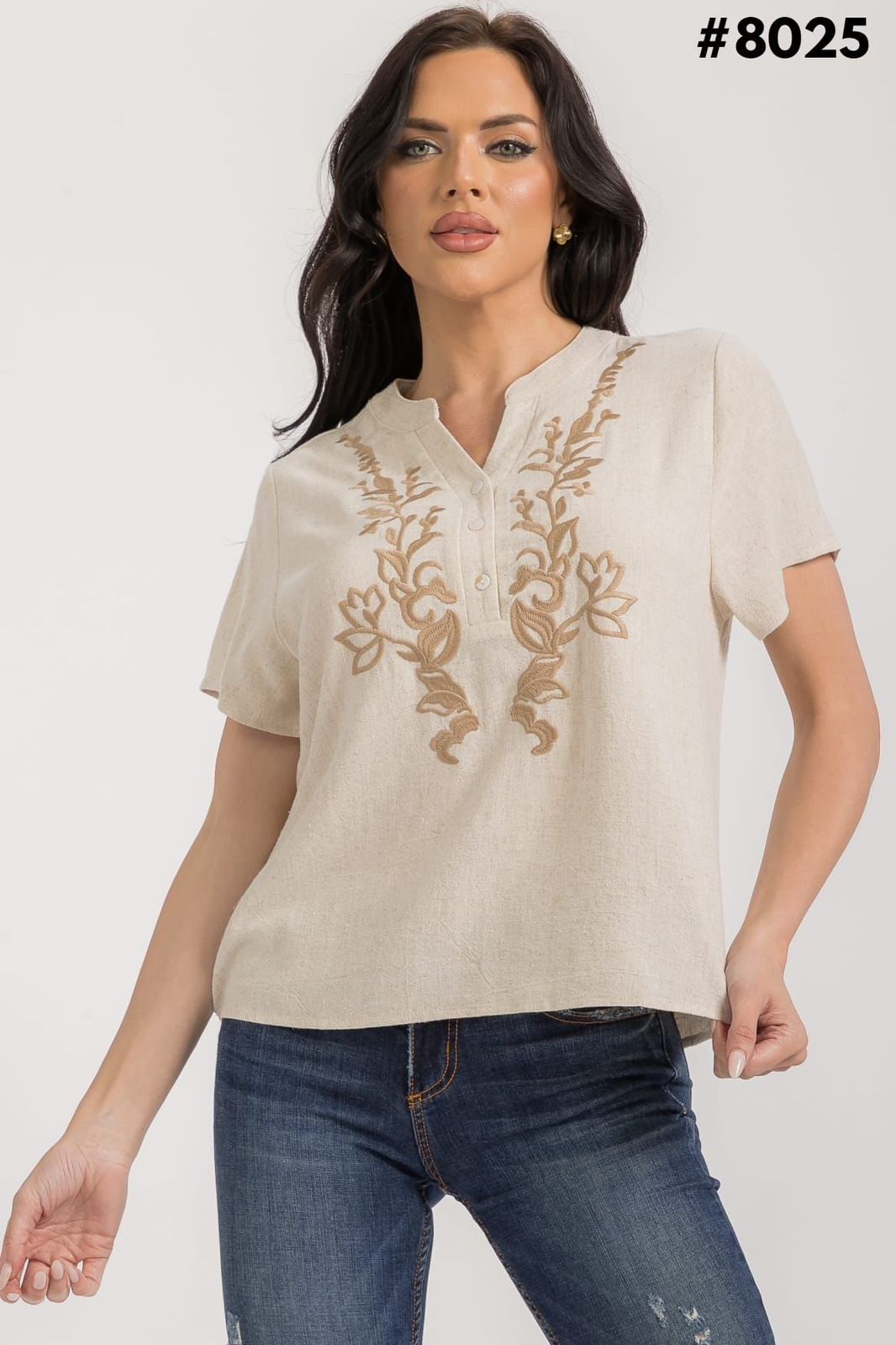 BLUSA FASHION SPACE BORDADA