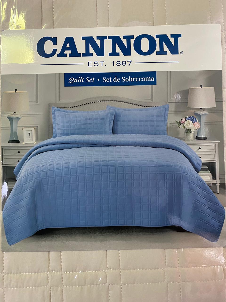 SET SOBRECAMA CANNON LT BLUE QUEEN