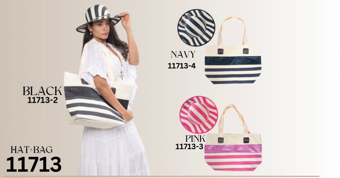 SET DE CARTERA Y SOMBRERO TOTE BAG