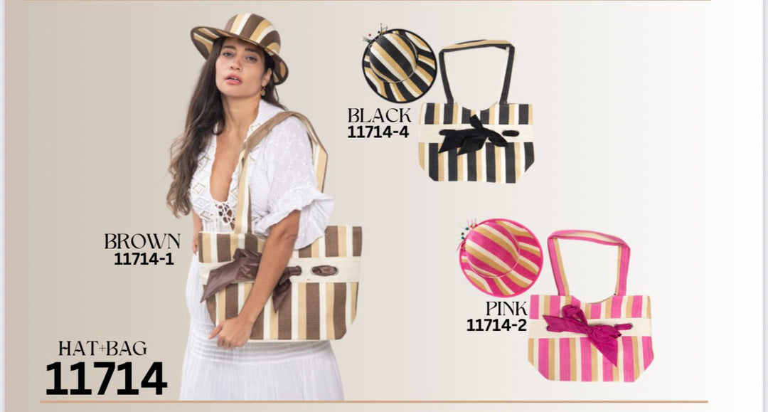 SET CARTERA Y SOMBRERO 2 IN BOW TOTE BAG