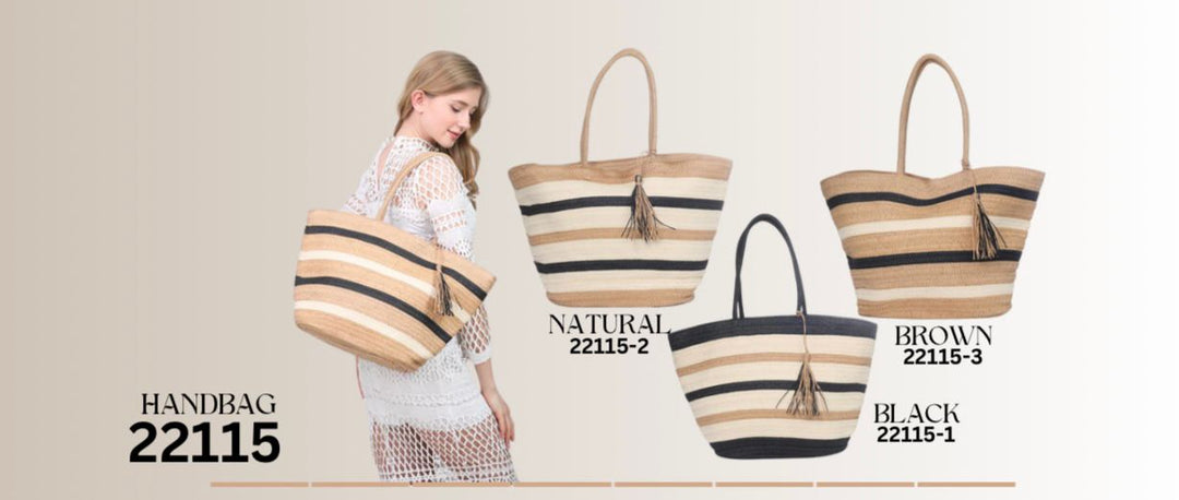 CARTERA SUSENT STRIPES BEACH TOTE