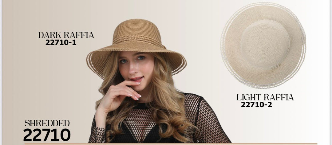 SOMBRERO HAT BROWN RAFFIA