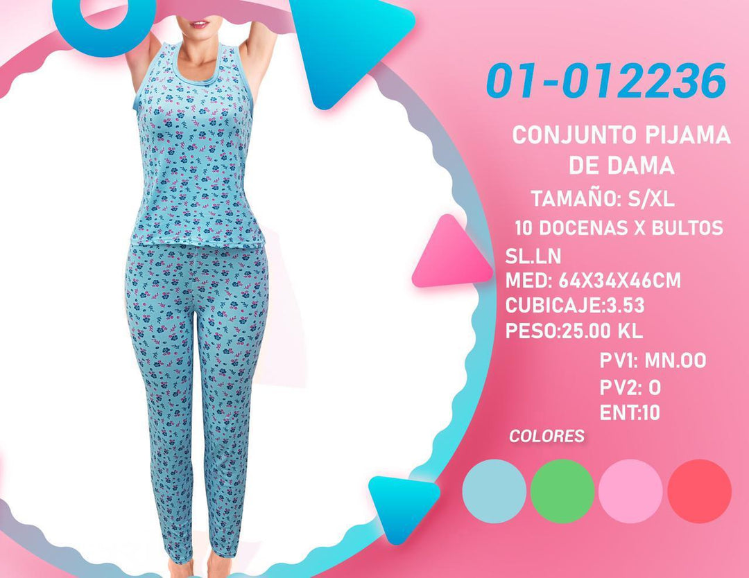 PIJAMA LARGA P/DAMA