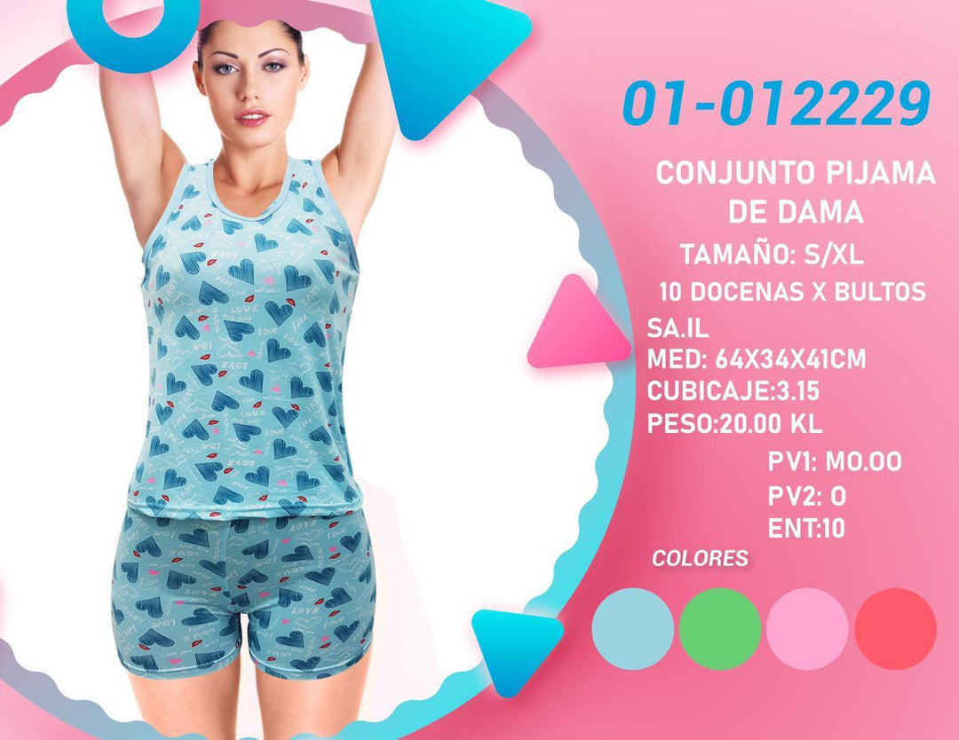 PIJAMA CORTA P/DAMA