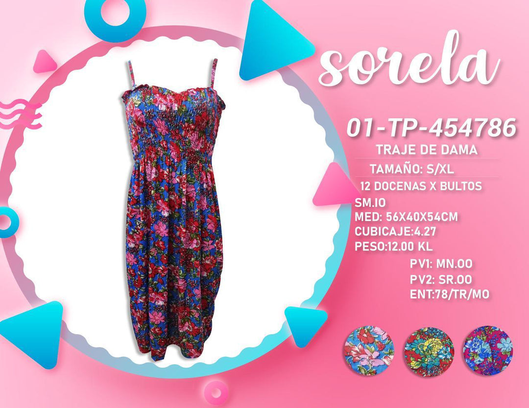 VESTIDO P/DAMAS SORELA VEST454786