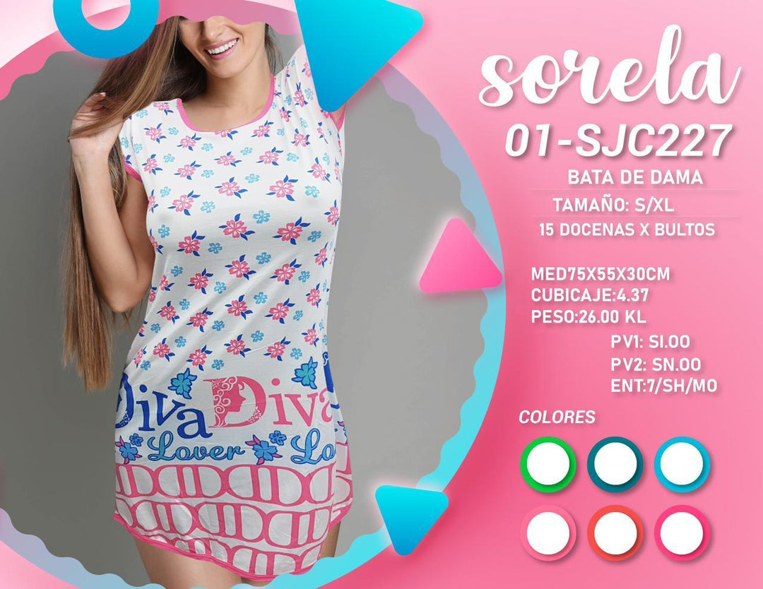 BATA SRELA P/DAMAS CONJ227