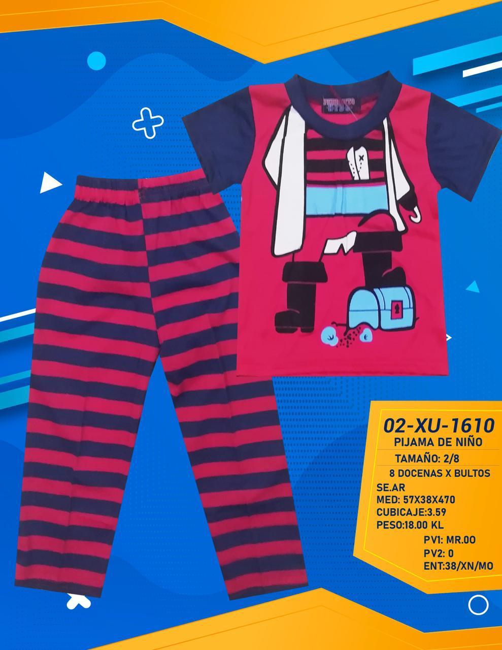 PIJAMA PERIQUITO P/NIÑOS