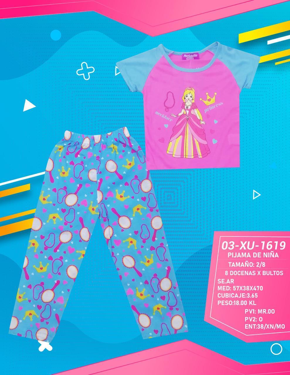 PIJAMA PERIQUITA P/NIÑAS