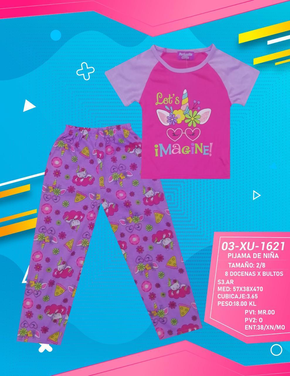 PIJAMA PERIQUITA P/NIÑAS