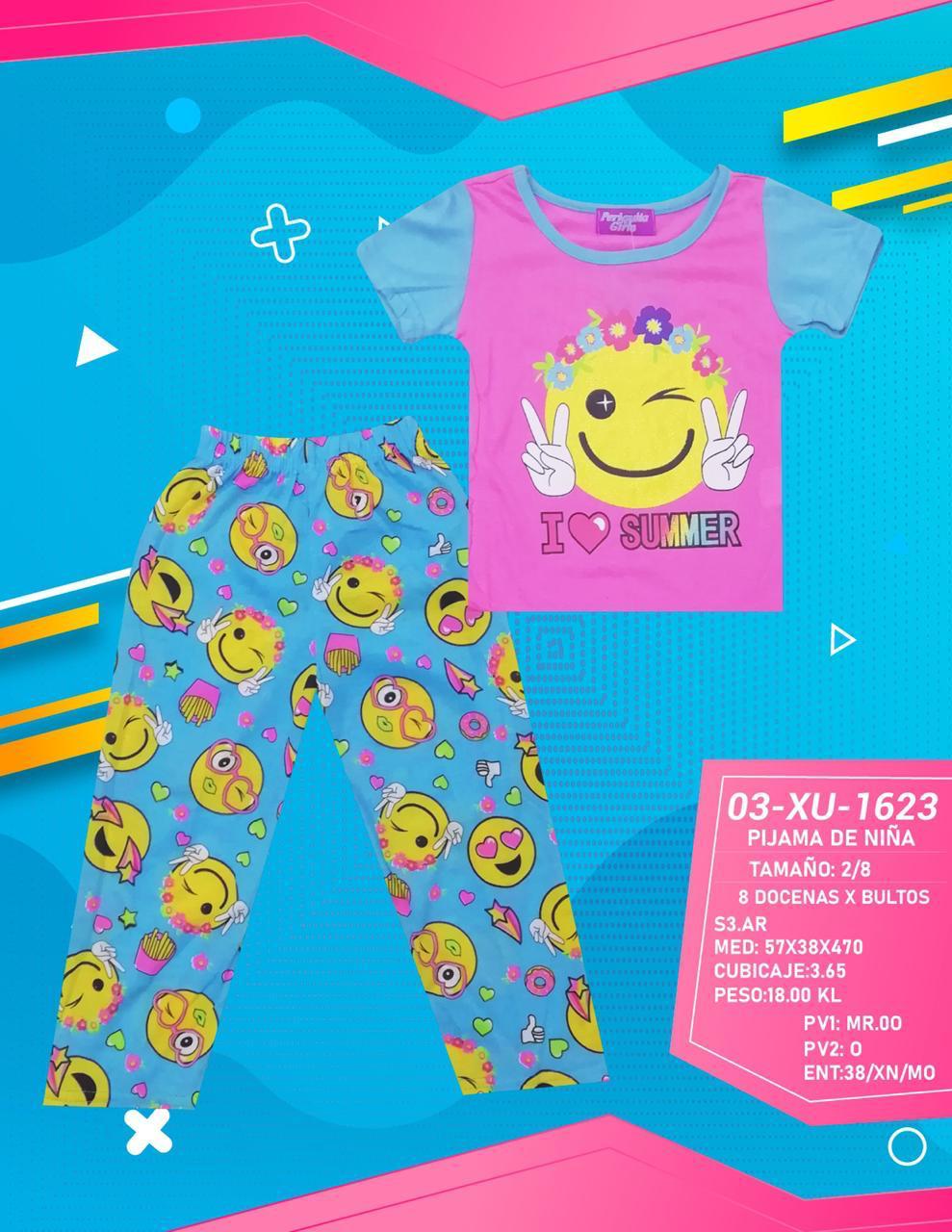 PIJAMA PERIQUITA P/NIÑAS