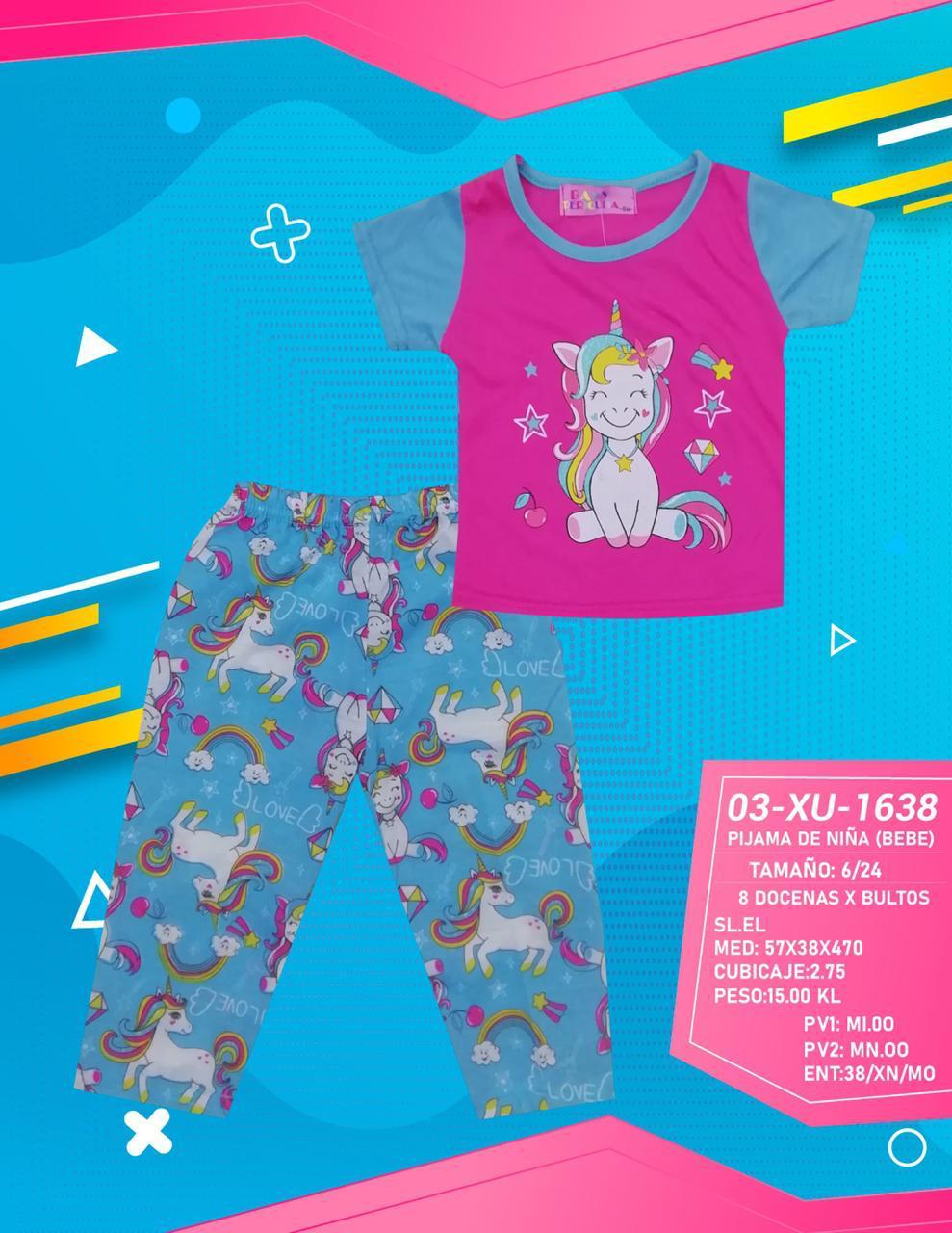 PIJAMA BABY PERIQUITA P/NIÑAS