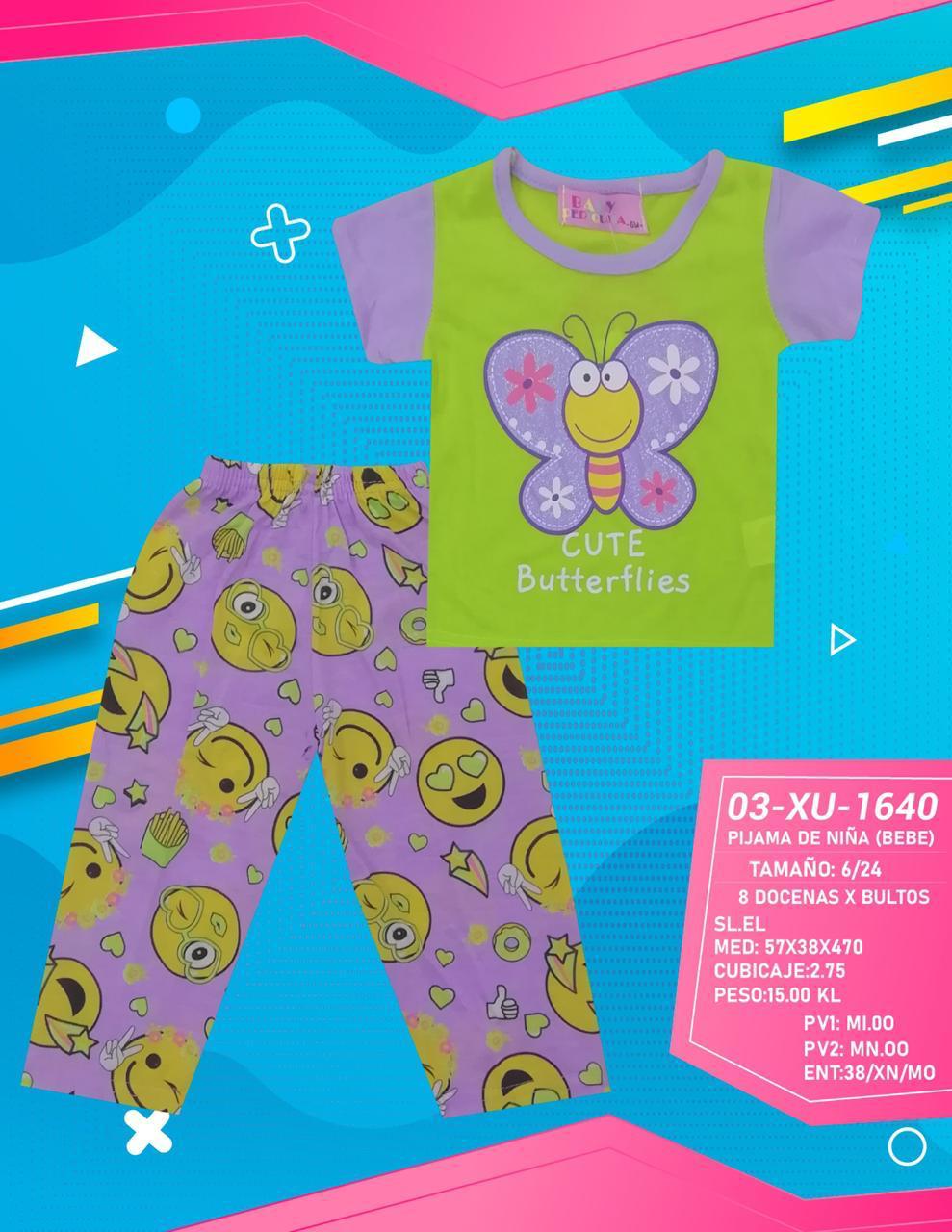 PIJAMA BABY PERIQUITA P/NIÑAS