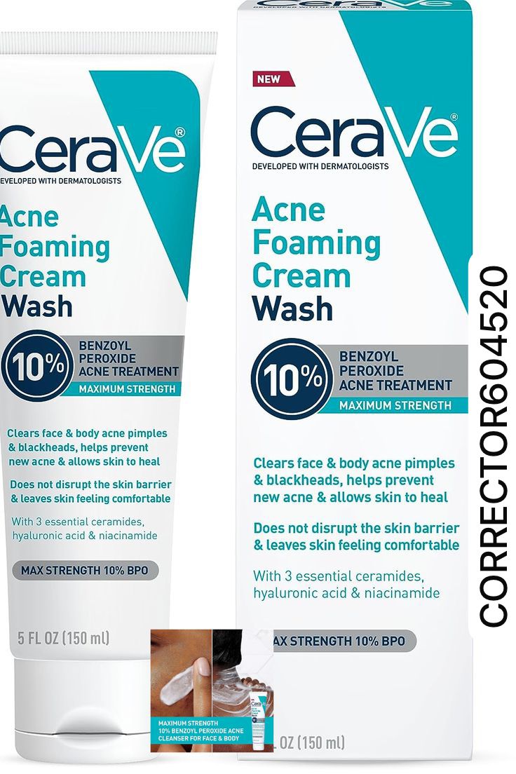 CERAVE ACNE FOAMING CREAM CLEANSER BPO