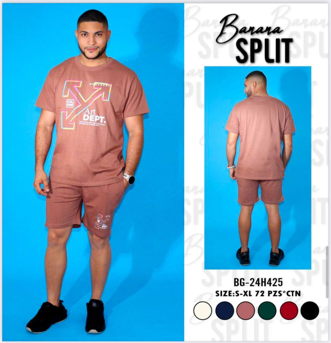 CONJUNTO BANANA SHORT SPLIT P/H