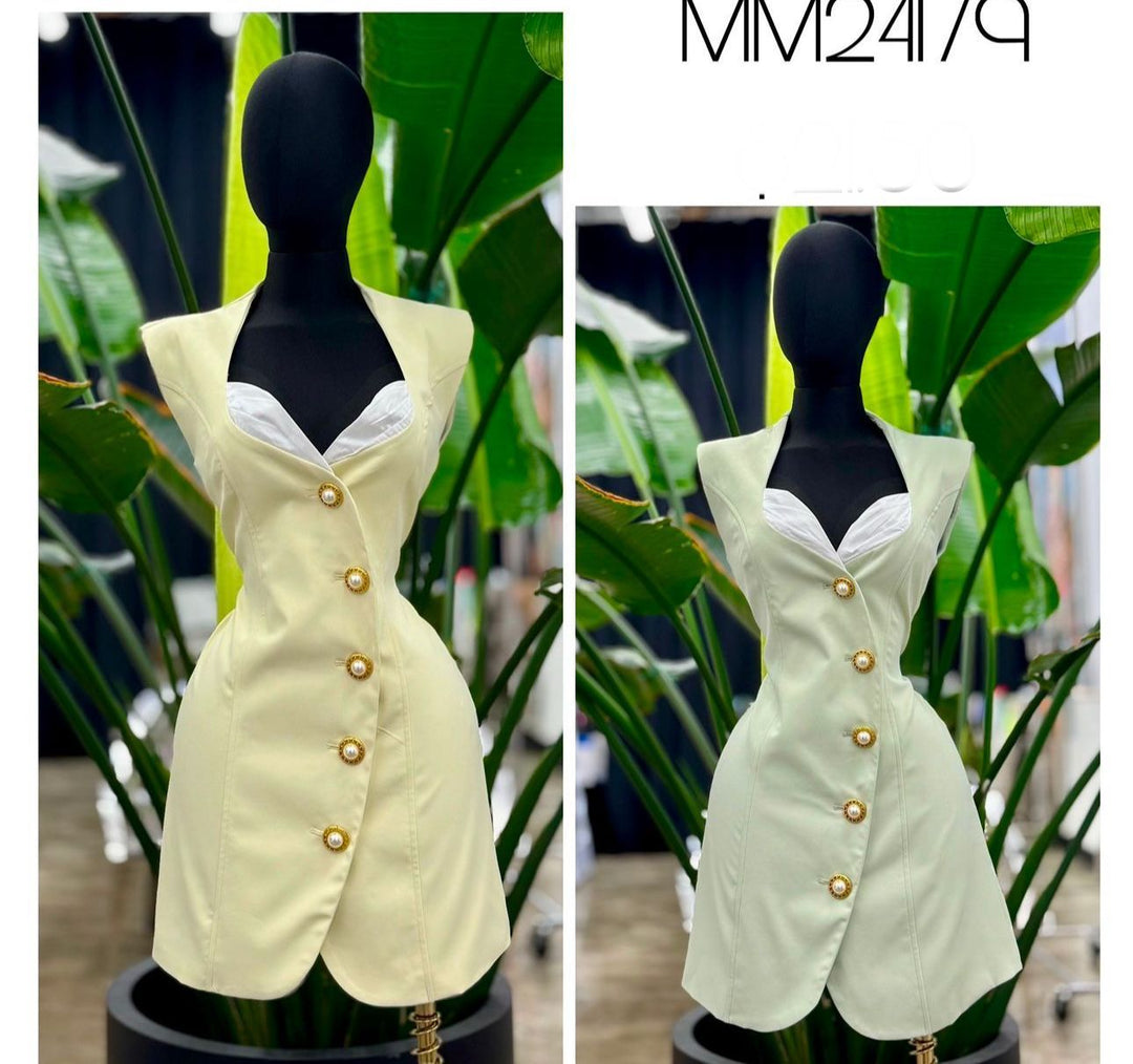 VESTIDO MUY MUY TIPO CHAQUETA P/DAMA