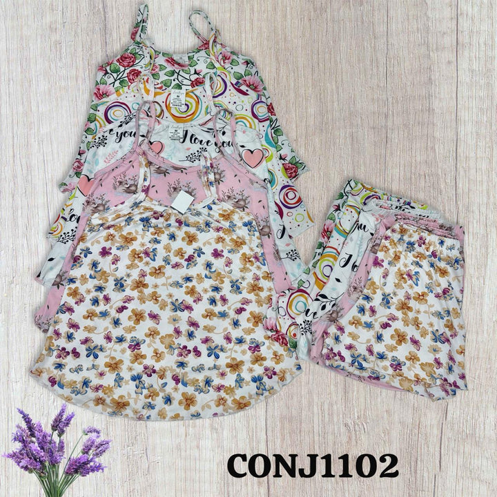PIJAMA LONDRYS CORTA TIRITO DURAZNO -RIB S-L