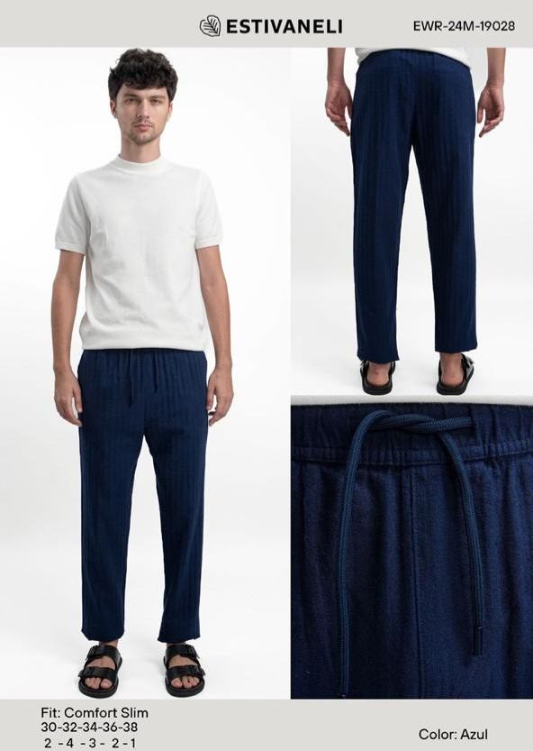PANTALON COMFORT ESTIVANELI SLIM S-XL