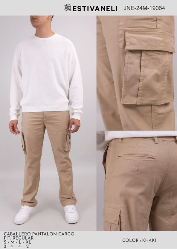 PANTALON CARGO ESTIVANELI S-XL