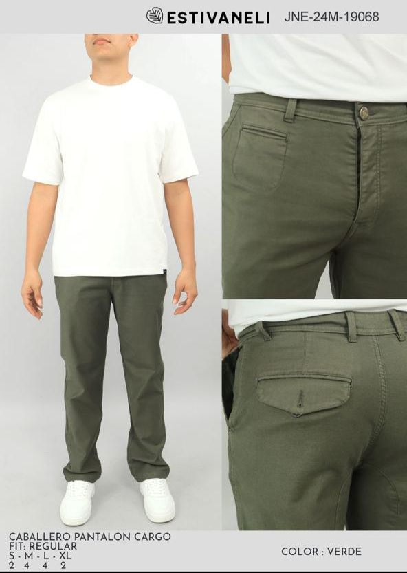 PANTALON CARGO ESTIVANELI S-XL