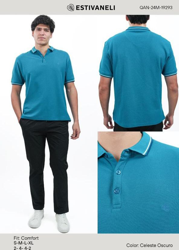 POLO PIQUE COMFORT ESTIVANELI S-XL