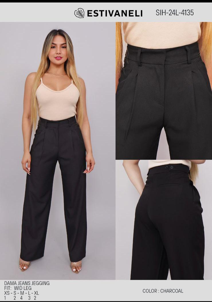 PANTALON WIDE LEG ESTIVANELI XS-XL