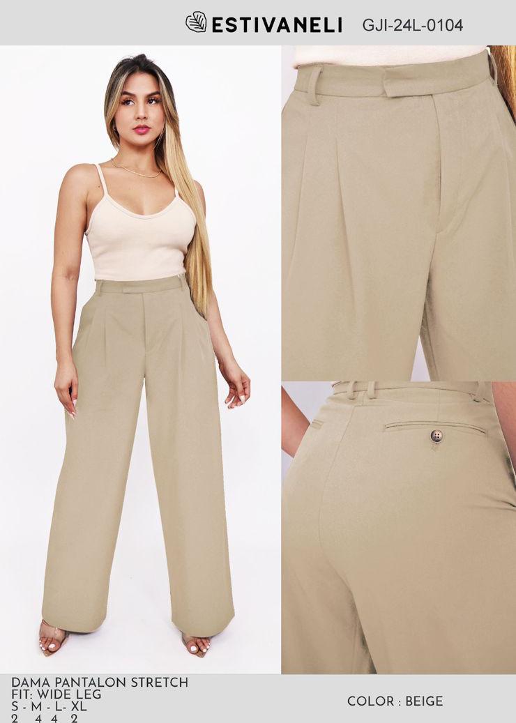 PANTALON WIDE LEG ESTIVANELI S-XL