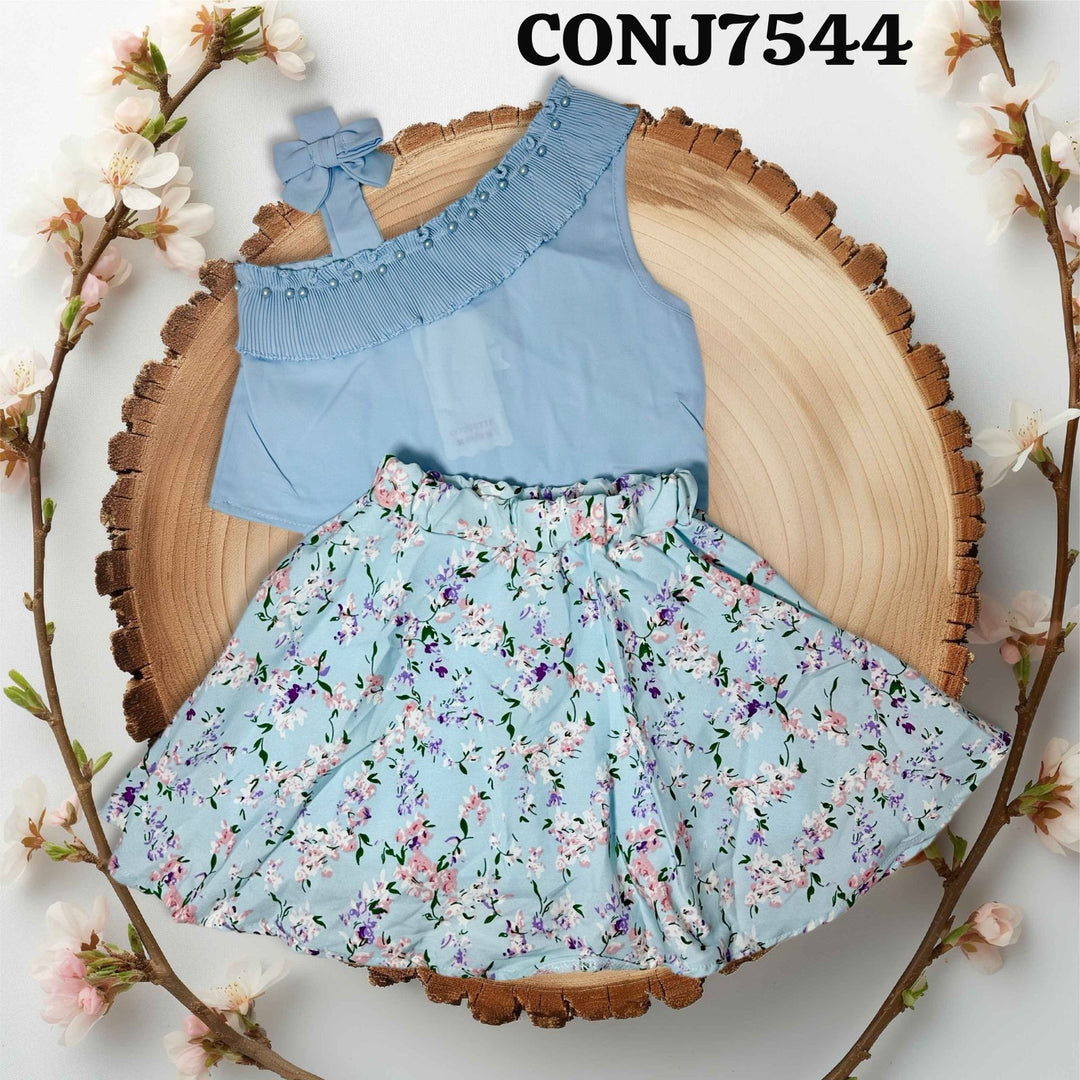 CONJUNTO FALDA COQUETTE P/N
