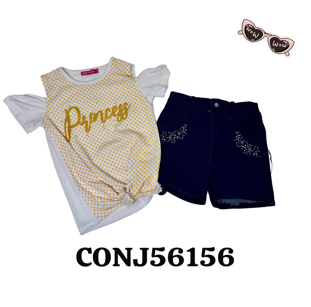 CONJUNTO PARA NIÑA APPLE BOTTOM