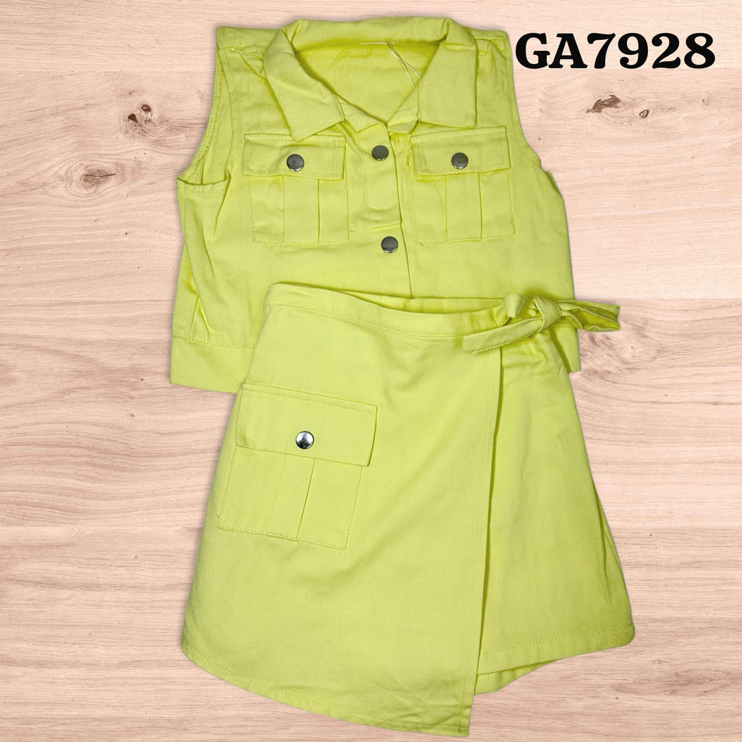 CONJUNTO PASTEL SHORT P/NIÑA